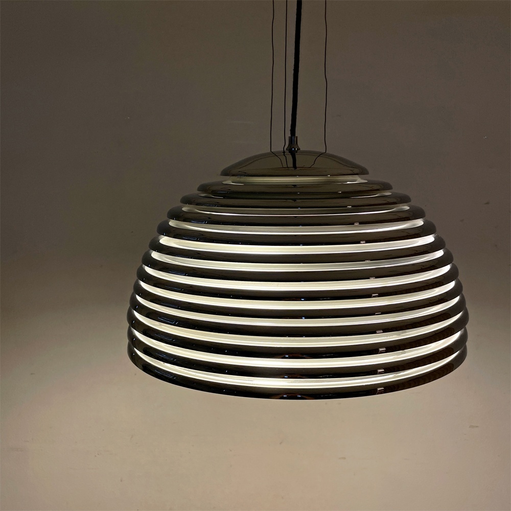 ● ヤマギワ yamagiwa サツールノ SATURNO ペンダントライト Φ50cm 4灯 70s 本澤和雄 モダン スペースエイジ 要電気工事