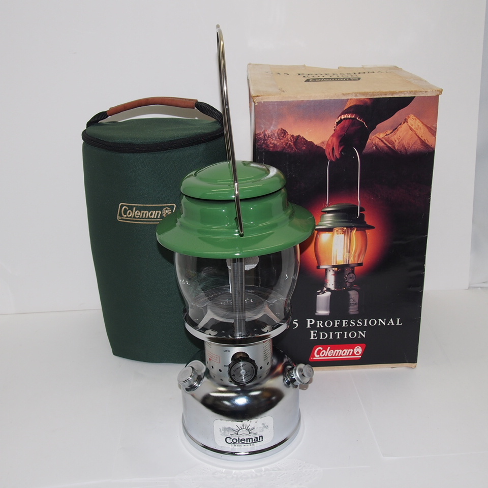 Coleman コールマン 635B PROFESSIONAL EDITION ケース付き ガソリンランタン 中古 ∴WS1976