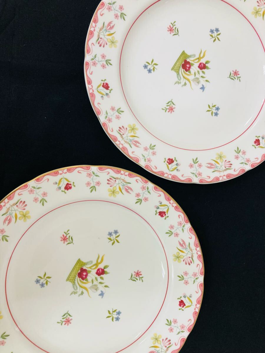 【5E230】ウェッジウッド WEDGWOOD BIANCA ビアンカ 2枚セット 大皿 直径約27cm プレート 箱無