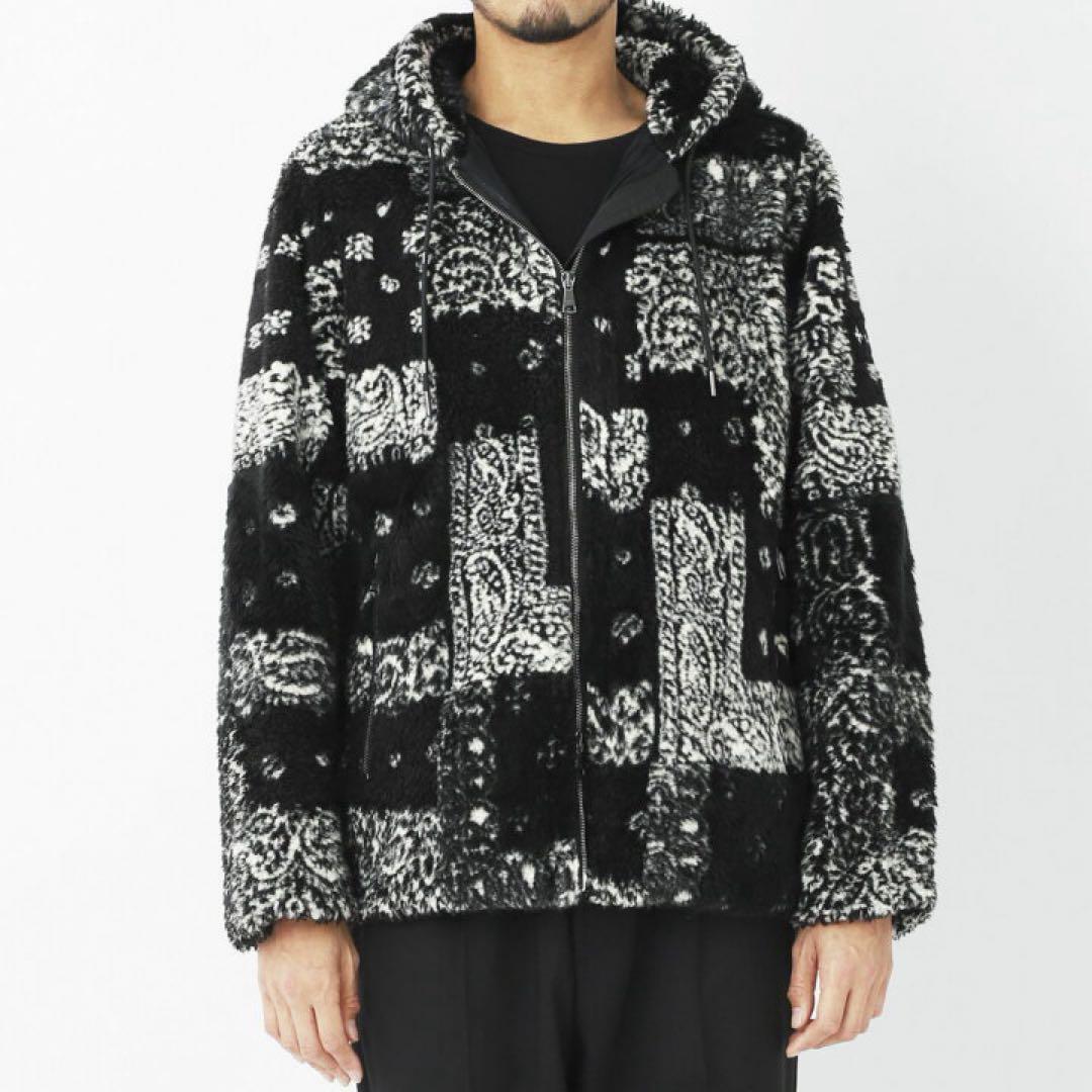 TATRAS/タトラス】WEDAN / ウェダン / フードボアブルゾン / MTAT22A4859-L【メンズ】 裏地付きバンダナ柄フードボアブルゾン　02