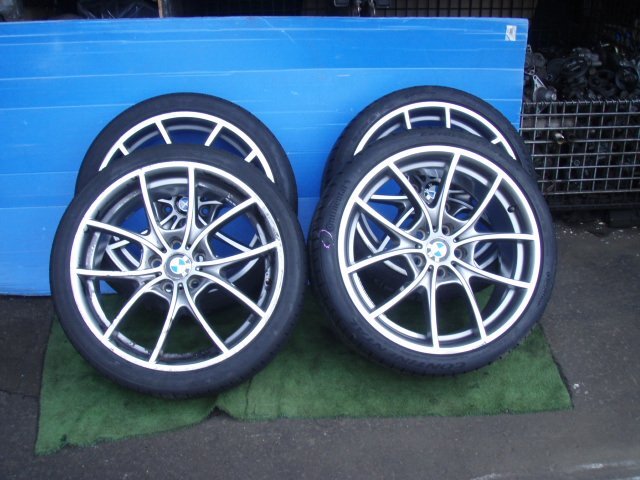 XL28 BMW 528i 5シリーズ F11 F10 純正 20インチ アルミホイール 8.5J PCD120 5穴 +33 タイヤ 245/35ZR20 275/30ZR20 4本 SET　370346JJ