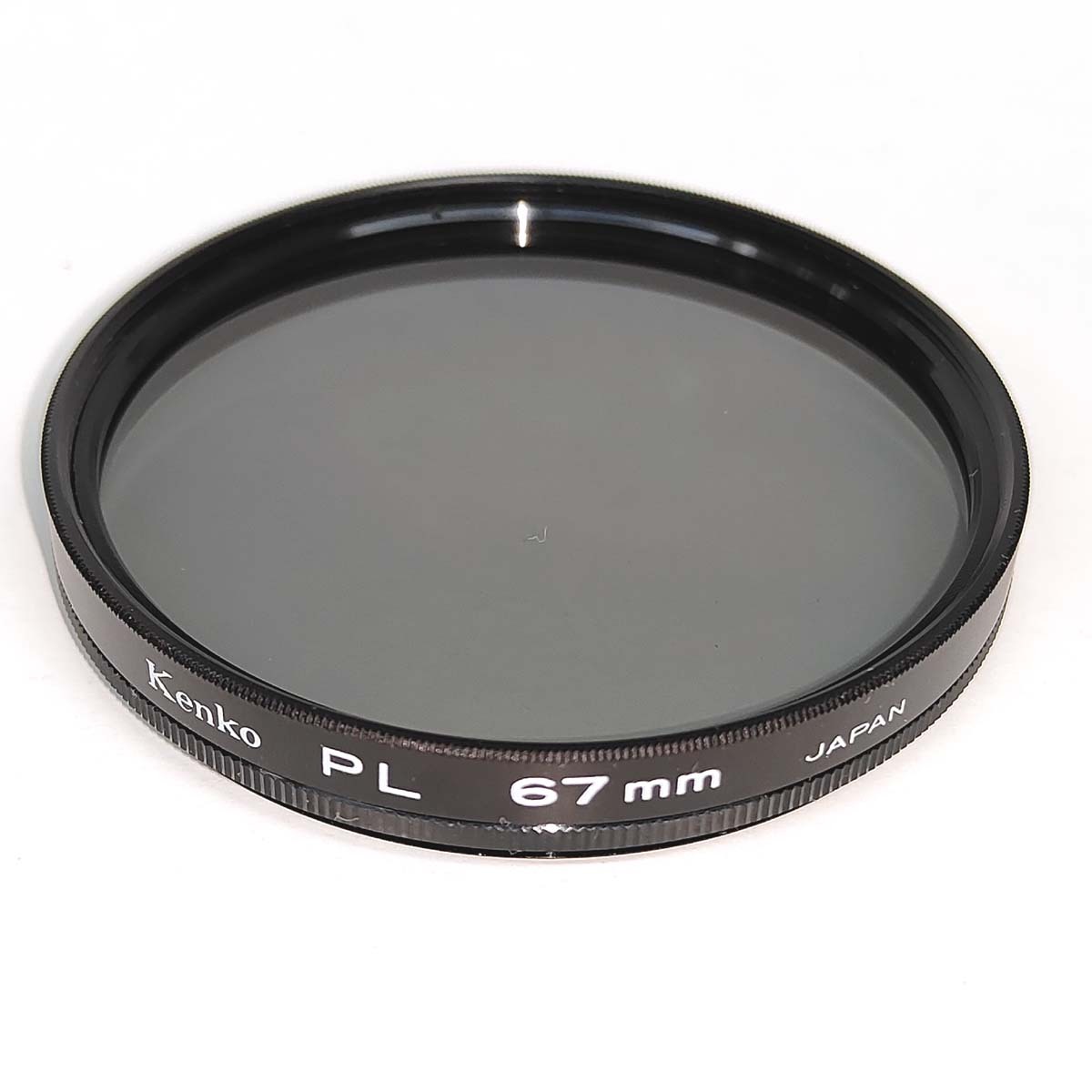 φ67 PL 偏光フィルター 一般タイプ 自由回転枠付き Kenko★反射光除去 コントラスト効果【67mm径】ケンコー JAPAN★中古 クリーニング済