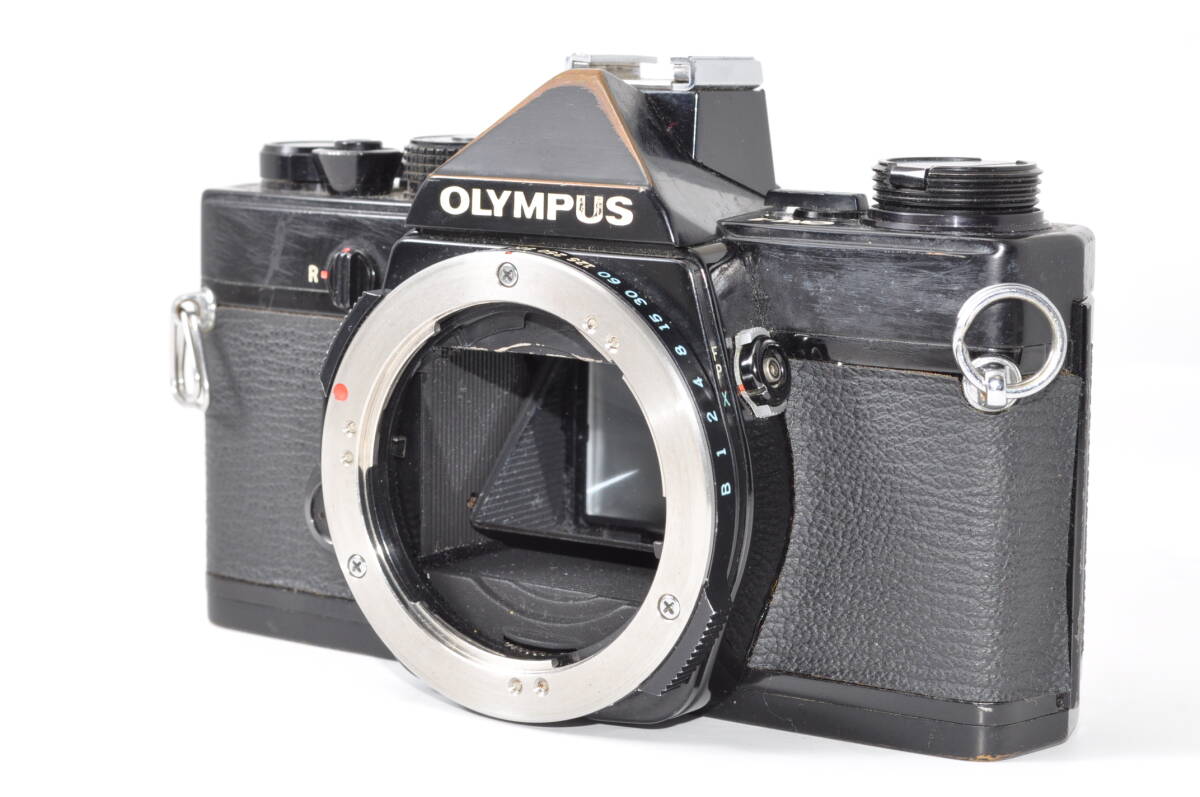 並品 オリンパス OLYMPUS OM-1 ブラック ボディ ♯A6737
