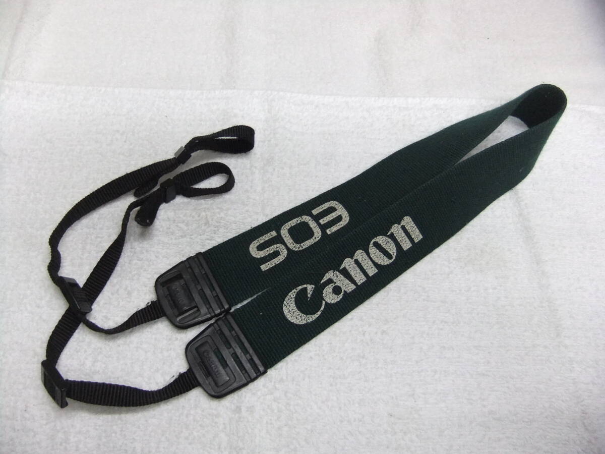Canon キャノン EOS カメラ用 ストラップ 緑 幅約4cm 送料260円