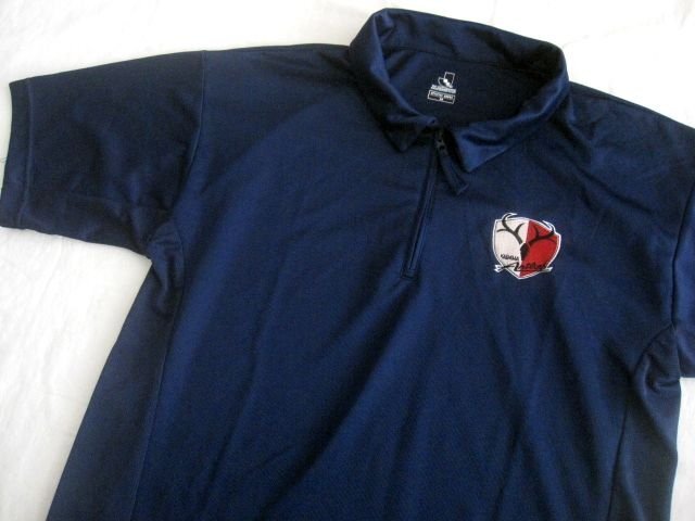 Jリーグオフィシャル 鹿島アントラーズ ジップポロシャツ M