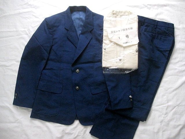 1989年JR東日本(東日本旅客鉄道株式会社)旧タイプ制服(夏用 営業基本型上衣)上下セット+接客半袖シャツ ニチメン 帝国繊維