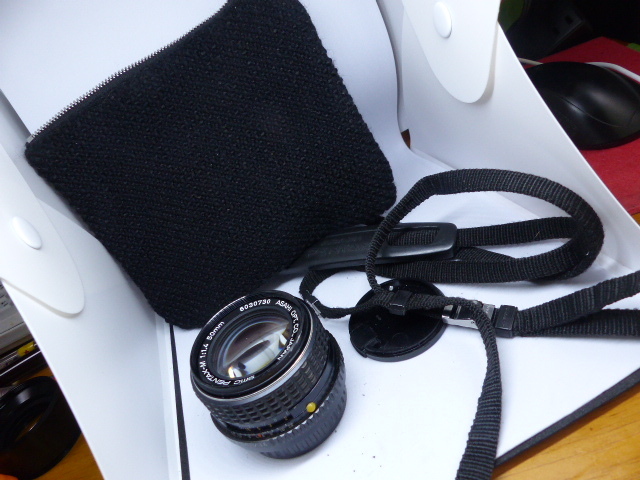 大口径 SMC-M 50㎜ F1.4 +純正クイックカメラストラップ ポーチ付