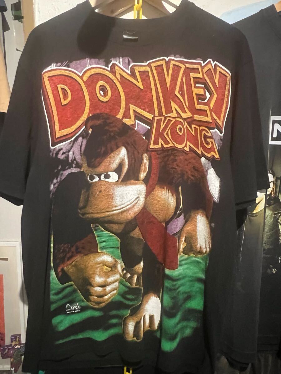【希少】ドンキーコング64 両面プリント Donkey Kong ビッグプリント 任天堂 N64 fear of god geeks rule dbruze セイントマイケル