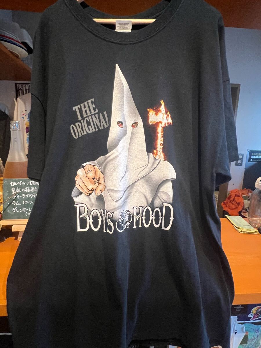 【古着】00's THE ORIGINAL BOYS IN THE HOOD（KKKモチーフ）両面プリント KKK 