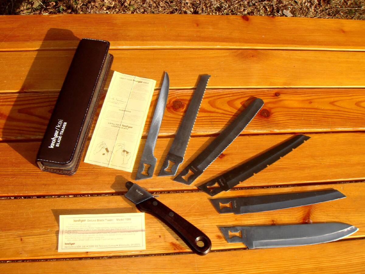 入手困難★専用ケース付【Kershaw】お宝カーショウ★Blade Trader／ブレードトレーダー★初期モデル★稀少Made in Japan♪