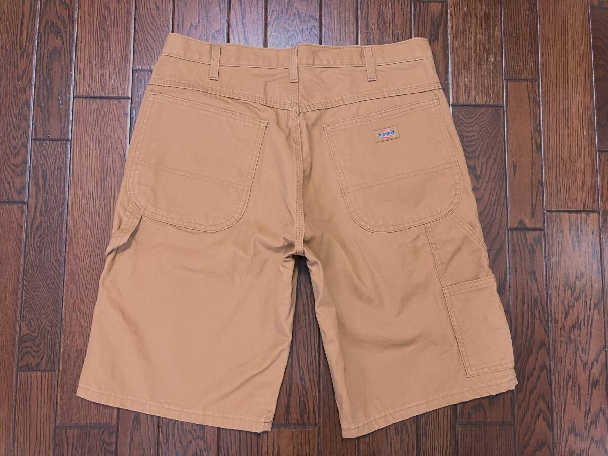 ディッキーズ Dickies ダック地 ペインター ハーフパンツ 32 茶色 ブラウン ショートパンツ ショーツ 検索 ワーク スケーター バイカー