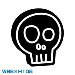 カッティングステッカーカッティングシール skull スカルドクロ髑髏タトゥーtribalトライバルtattoo洋彫入墨死神骸骨パンクpunkパイレーツ