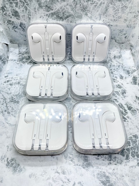 5291//【未使用品】 Apple イヤホンジャック イヤホン 純正 正規品 6個セット