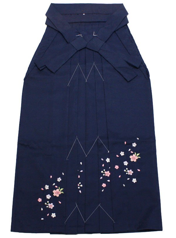 [京の舞姿]女性袴刺繍入り単品Ｌサイズ紺