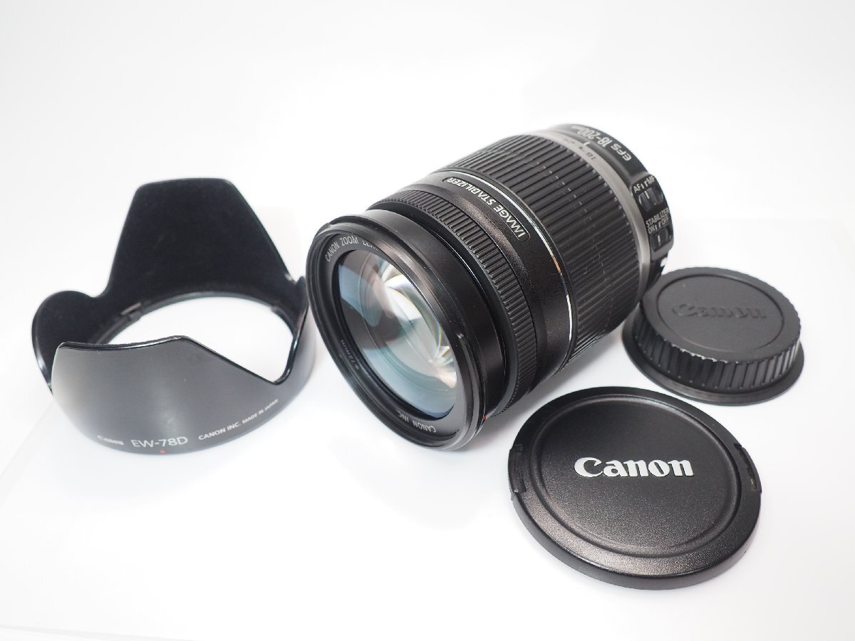 Canon EF-S 18-200mmF3.5-5.6 IS キヤノン 高倍率 ズーム レンズ [管CN5643