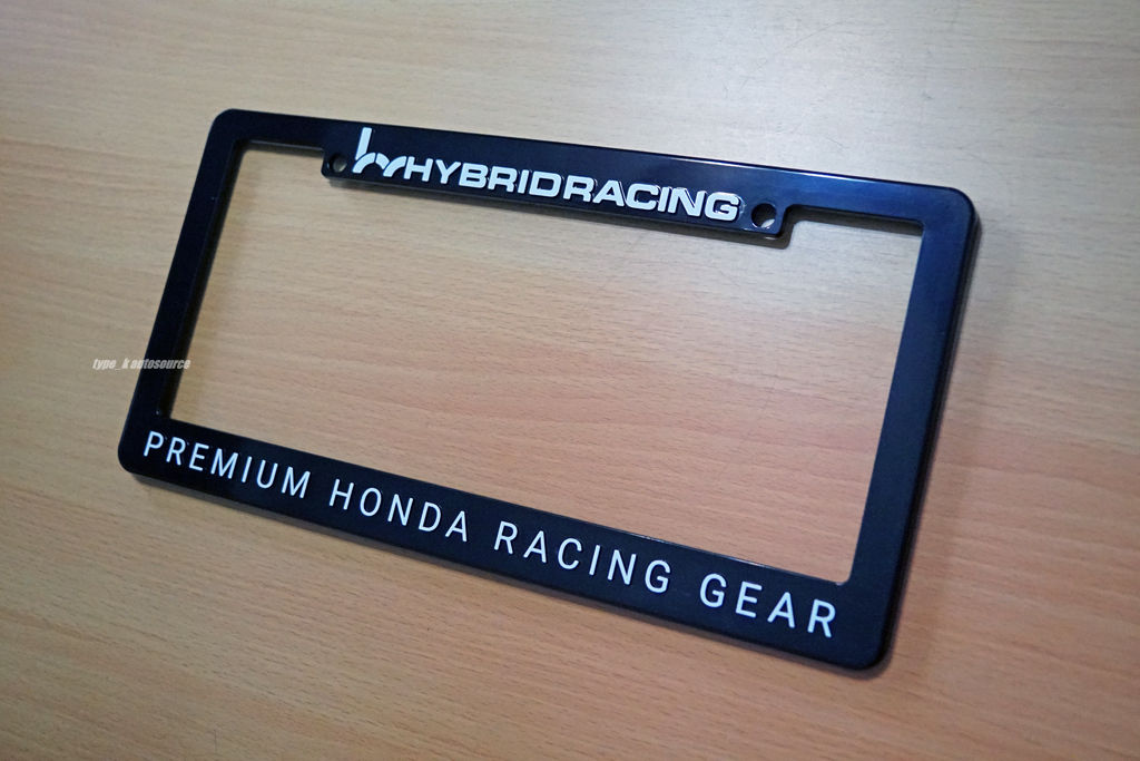 HYBRID RACINGライセンス ナンバーフレーム USサイズ USDM北米JDM K20A ACURAアキュラ インテグラDC5 HONDAホンダ シビックEP3 FD2 FK7 FK8