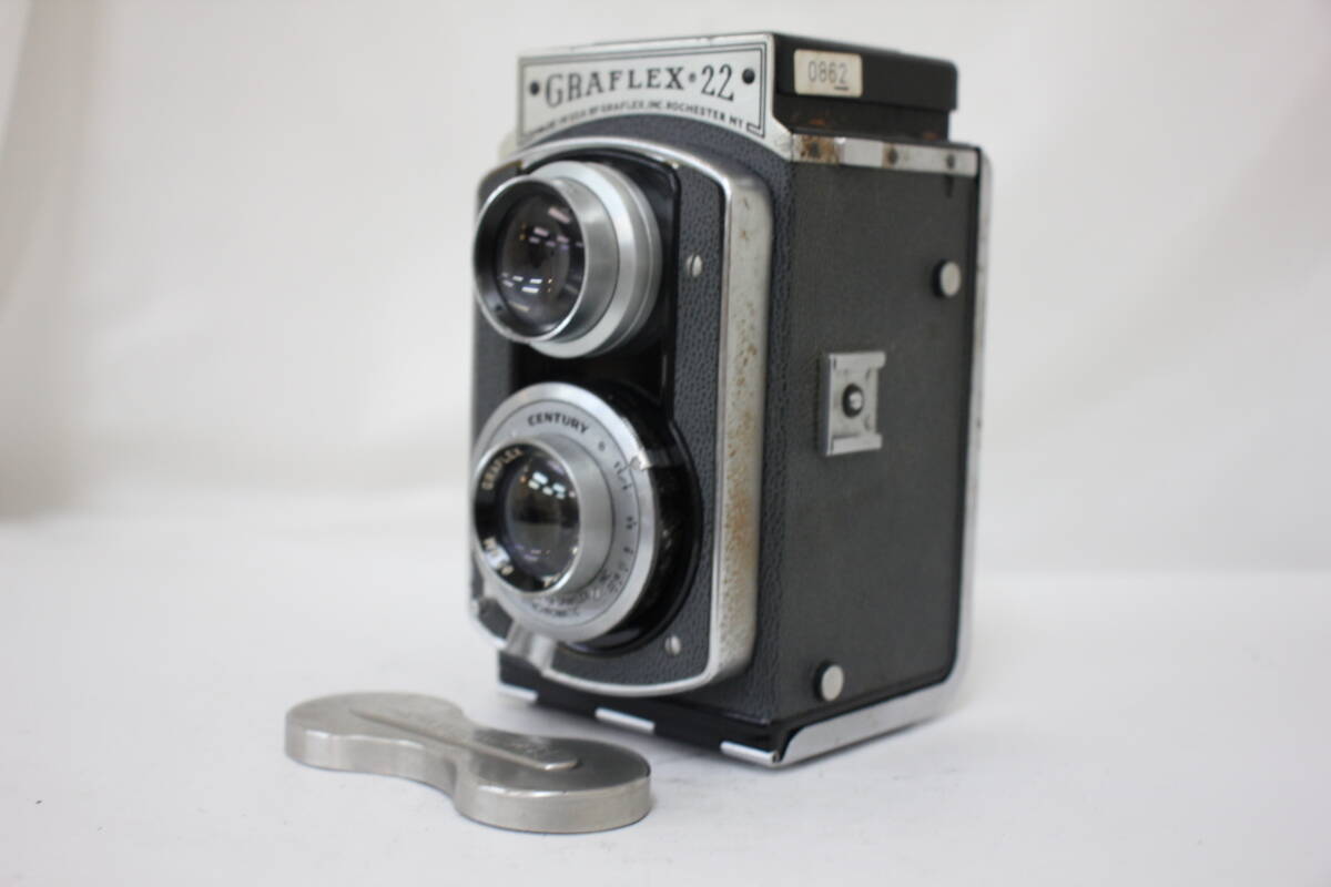 【返品保証】 Graflex 22 Graftar 85mm F3.5 二眼カメラ e879