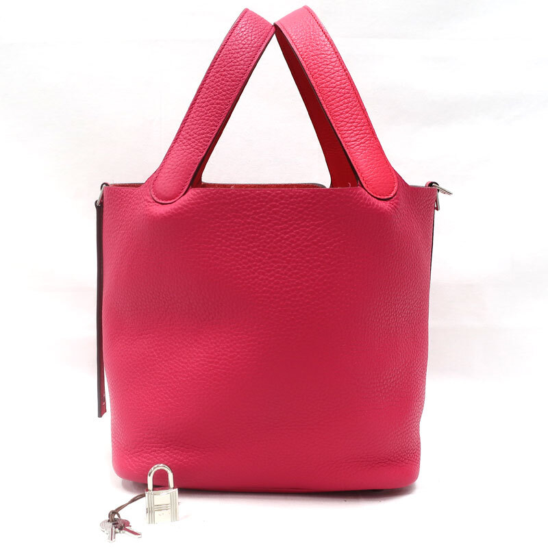【美品】HERMES／エルメス ピコタンロックカザック2ＭＭ トリヨンクレマンス ローズエクストリーム Y刻印 ハンドバッグ 700030174