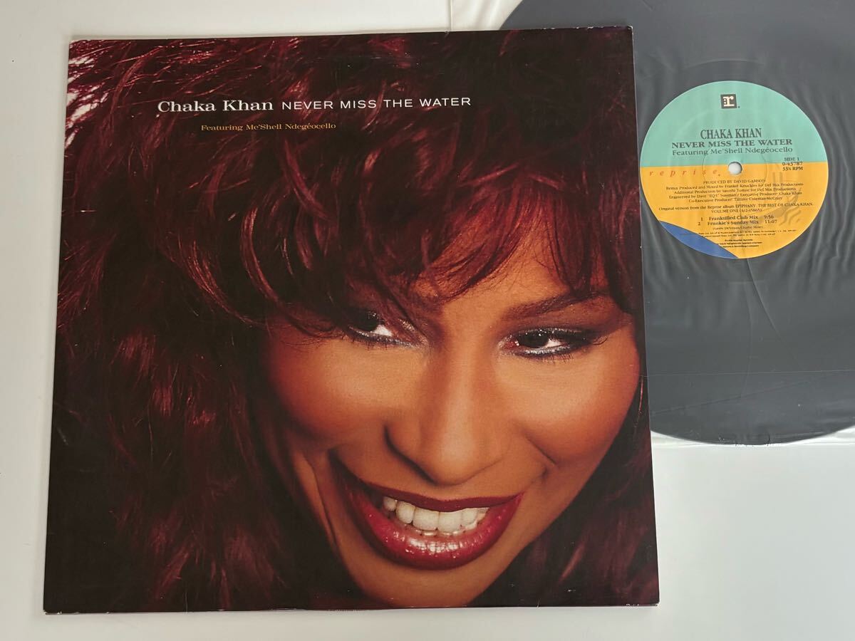 Chaka Khan feat.Me'Shell Ndegeocello / Never Miss The Water 12inch REPRISE US 943787-0 チャカ・カーン,ミシェル・ンデゲオチェロ
