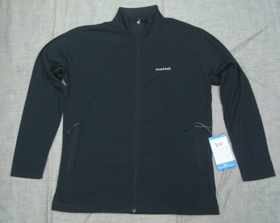 新品mont-bell(モンベル) WIC.フルジップシャツ Men's ブラック(BK) Mサイズ