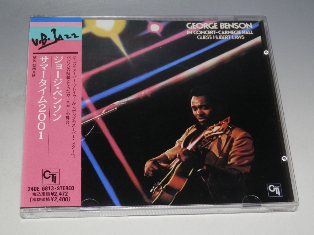 ◇ GEORGE BENSON ジョージ・ベンソン IN CONCERT サマータイム2001 帯付CD 240E-6813