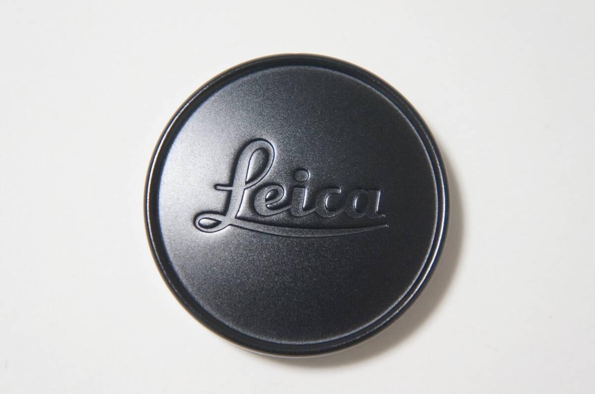 [A42 E39 カブセ式] Leica ブラックペイント 純正レンズフロントメタルキャップ [F5984]