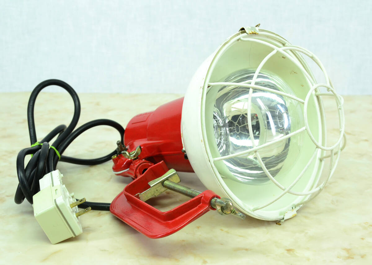 National 白熱灯投光器 ELプラグ(漏電保護プラグ)WCH5213付　KYOKUTO 110V300WHランプ 中古品