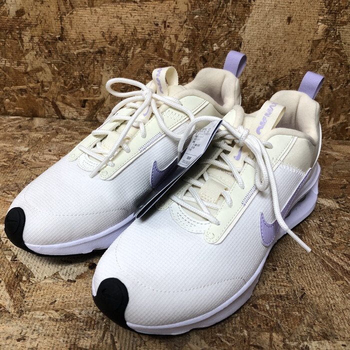 未使用 ナイキ エアマックス レディース スニーカー 23.5cm DX3705-103 ホワイトXパープル [jgg]