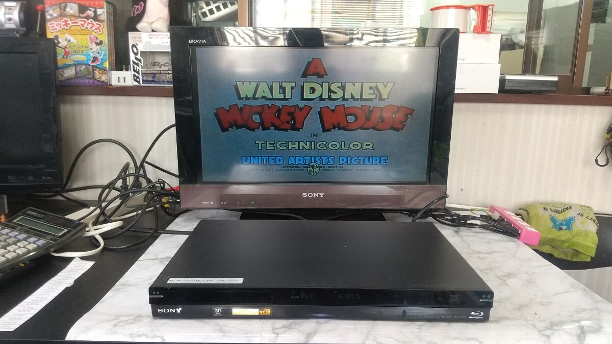 K3520 SONY BDZ-AT300S 2011年製 ブルーレイレコーダー/ソニー/ 通電&起動OK その他不具合あり 現状品 JUNK