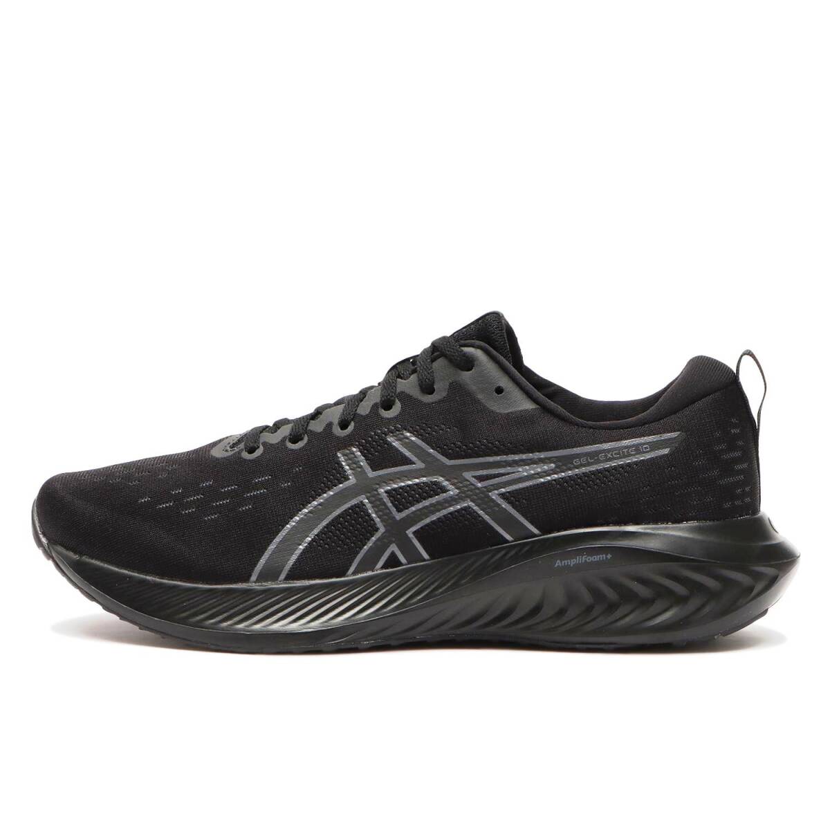 美品★超軽量 ASICS アシックス GEL-EXCITE 10 ゲルエキサイト10 1011B600 BLACK 黒 25cm ランニング フィットネス