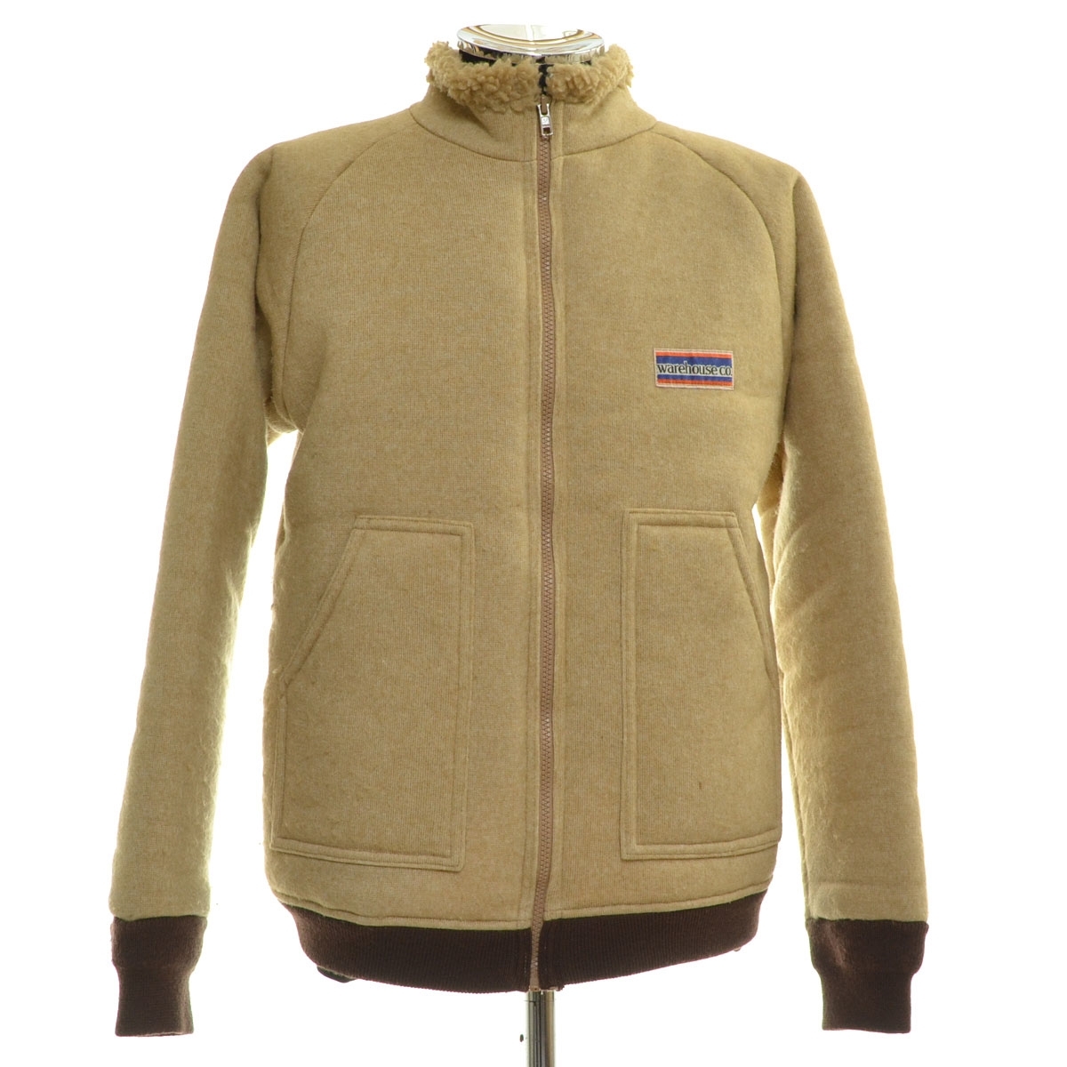 ●547964 WAREHOUSE ウエアハウス ●クラシックパイルジャケット サイズM メンズ ベージュ
