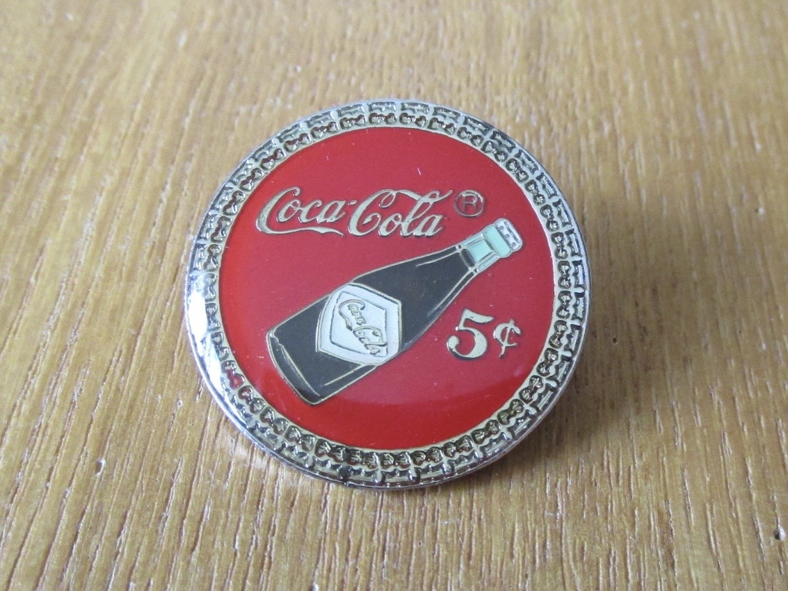 古い ピンバッジ コカコーラ コーク 広告 ロゴ 当時物 ピンズ #A8