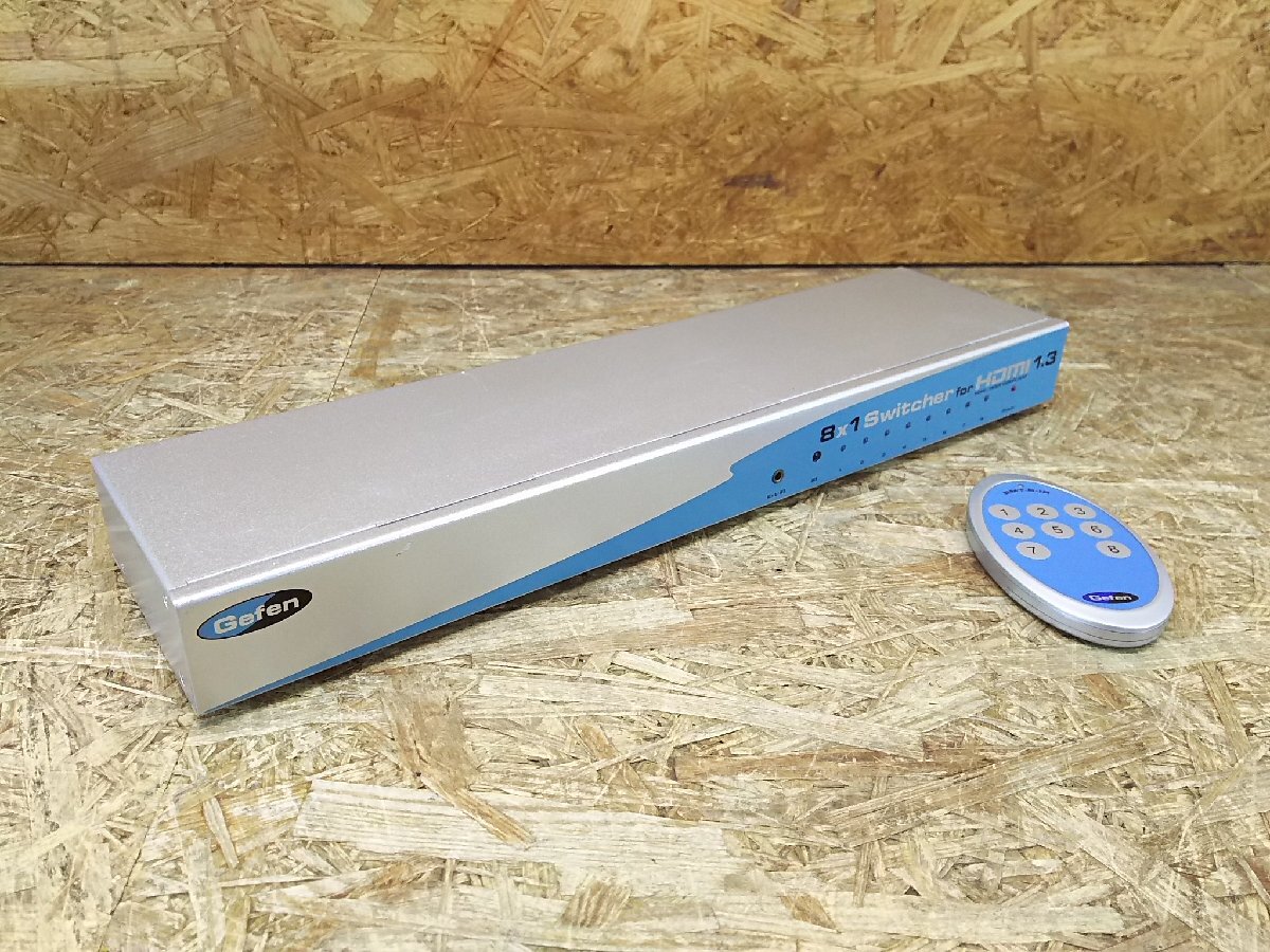 ◎【動作確認済み】Gefen 8×1Switcher for HDMI 1.3 HDMI分配器 1入力8出力 リモコン付き 現状品◎Z-2598