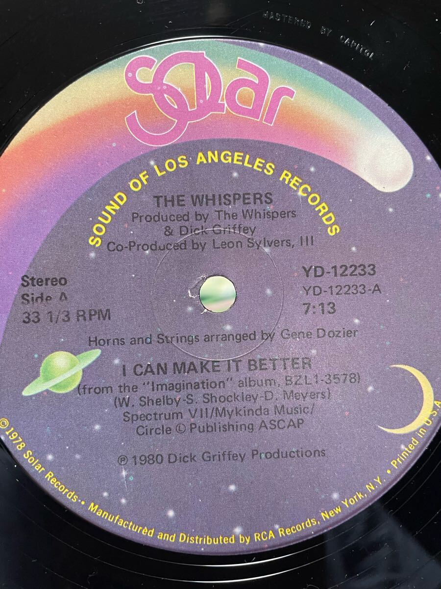 THE WHISPERS / I CAN MAKE IT BETTER 12