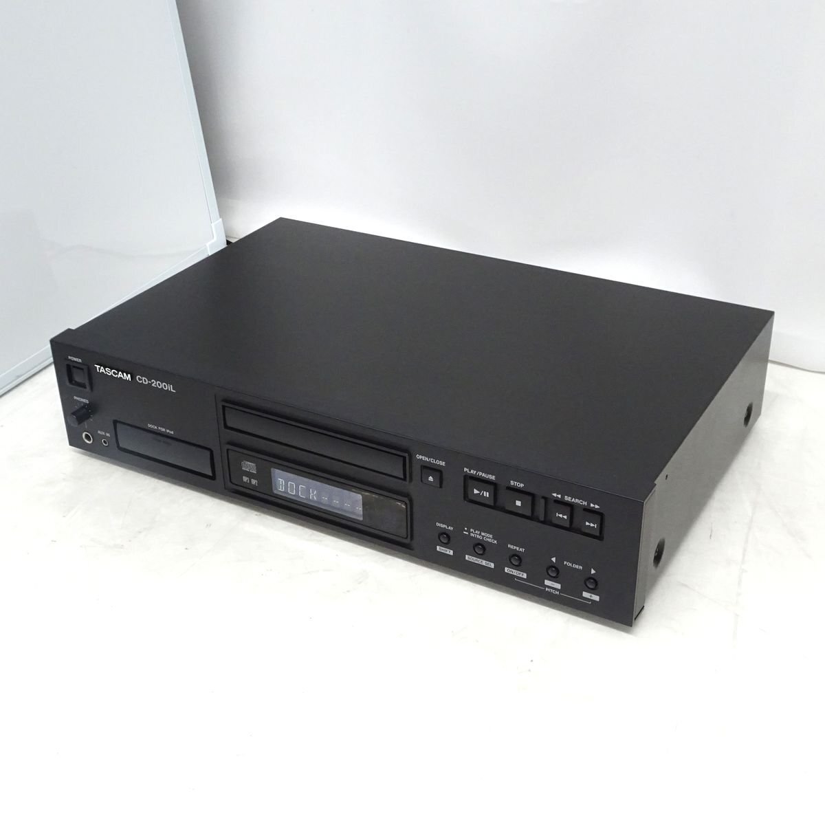 TASCAM CD-200iL タスカム 30ピン/ightning両対応iPodドック搭載 業務用CDプレーヤー【中古/動作品】#426357