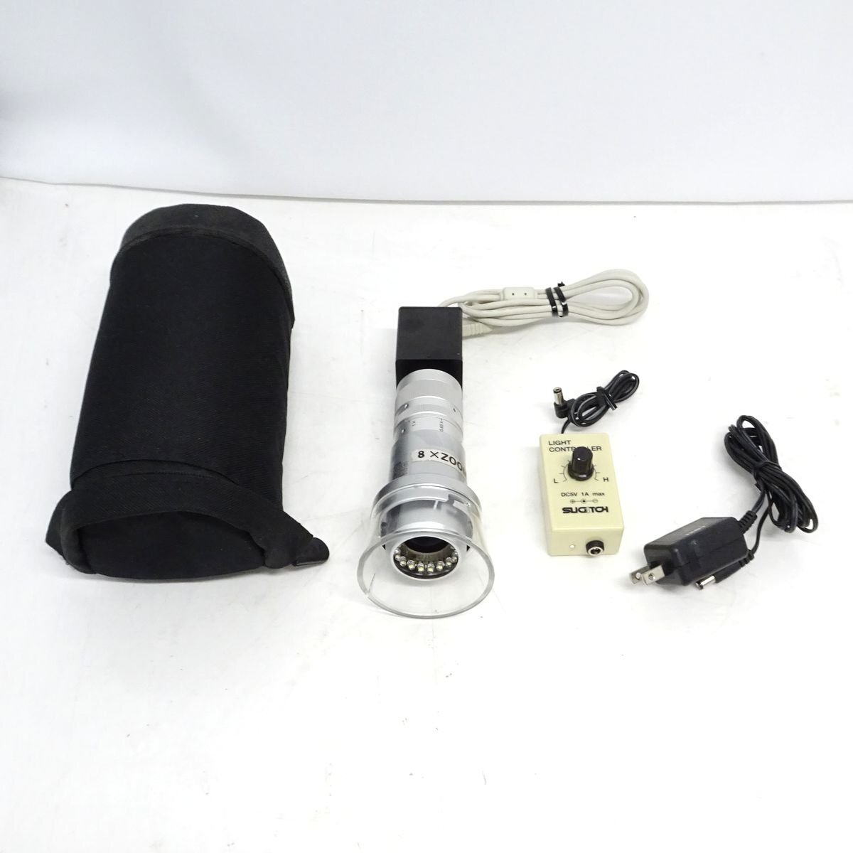 CMOS200-USB2 USBカメラ（照明付き8倍ズームレンズ付属）【中古/現状動作未確認品】#416825