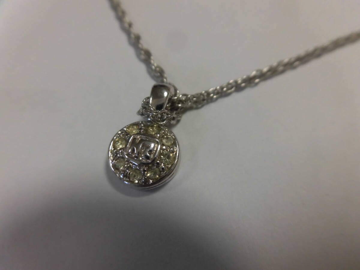 美品　NINA RICCI ニナリッチ ネックレス ロゴ シルバー ラインストーン ラグジュアリー チェーン全長 約43cm