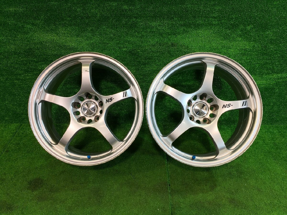 ｒ管理77689 H15 フェアレディZ Z33 】★インパル IMPUL NS-GT2 GTⅡ アルミホイール 2本 18×8J OFF ＋25 PCD 114.3 5穴★
