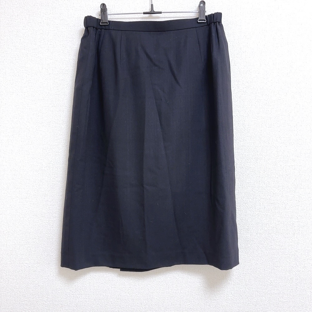 レリアン Leilian 新品タグ付き スカート 膝丈 ネイビー 17サイズ 944163