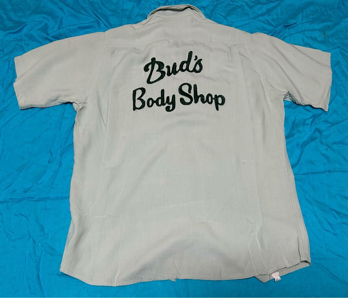 ヴィンテージ50's TEN STRIKE BY KING LOUIEボーリングシャツ　チェーンステッチ　ロカビリー即決送料無料！