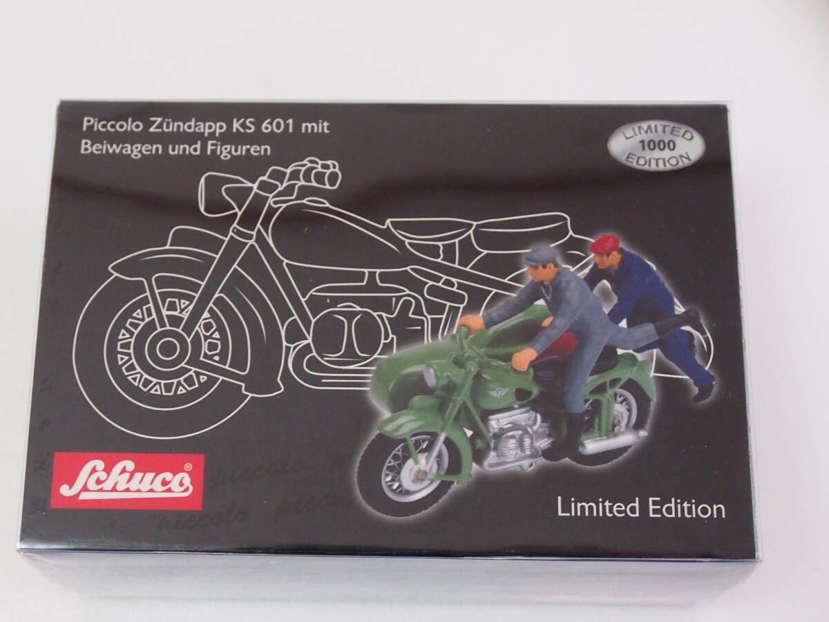 Schuco Piccolo Art.Nr.05073　Zundapp KS 601 mit Beiwagen und Figuren 1000台限定 内外超入手困難品