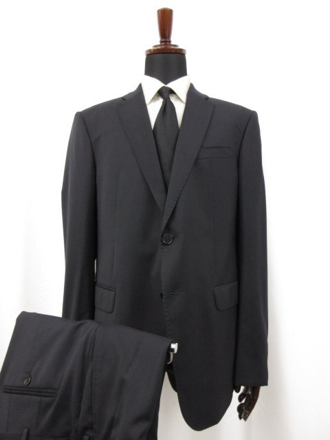 未使用品 【エンポリオアルマーニ EMPORIO ARMANI】 M LINE 2ボタン 紺無地 スーツ (メンズ) 54 濃紺 ネイビー W1VMEB 01504 ◯27EMP263