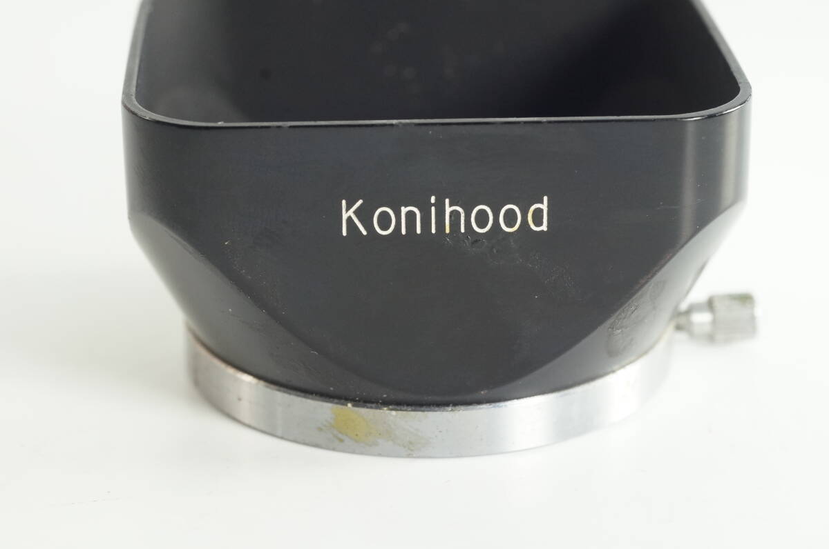 PH5群『並品』 Konihood KONICA コニカ 「コニフード」 約内径37mm カブセ式 角型メタルフード レンズフード LENS HOOD SHADE