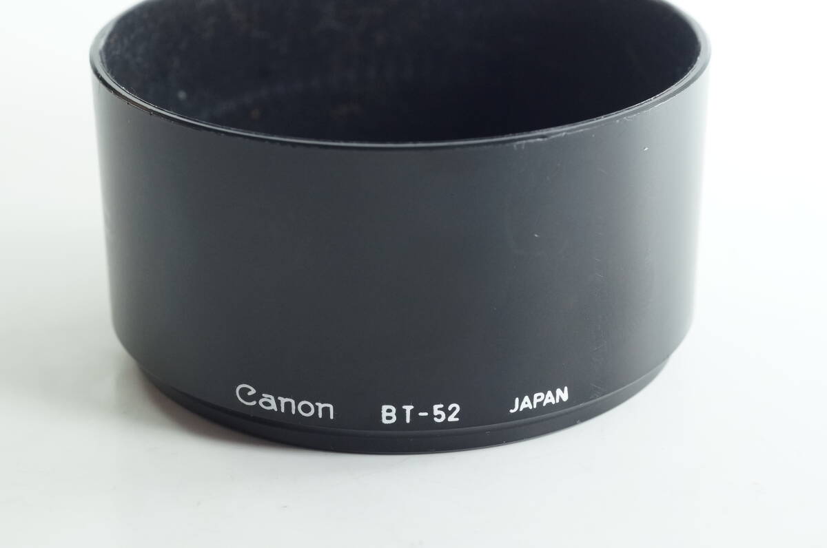 影PG『並品』 Canon BT-52 NewFD 85mm F1.8用 100mm F2 2.8 100mm F4 MACRO キヤノン レンズフード