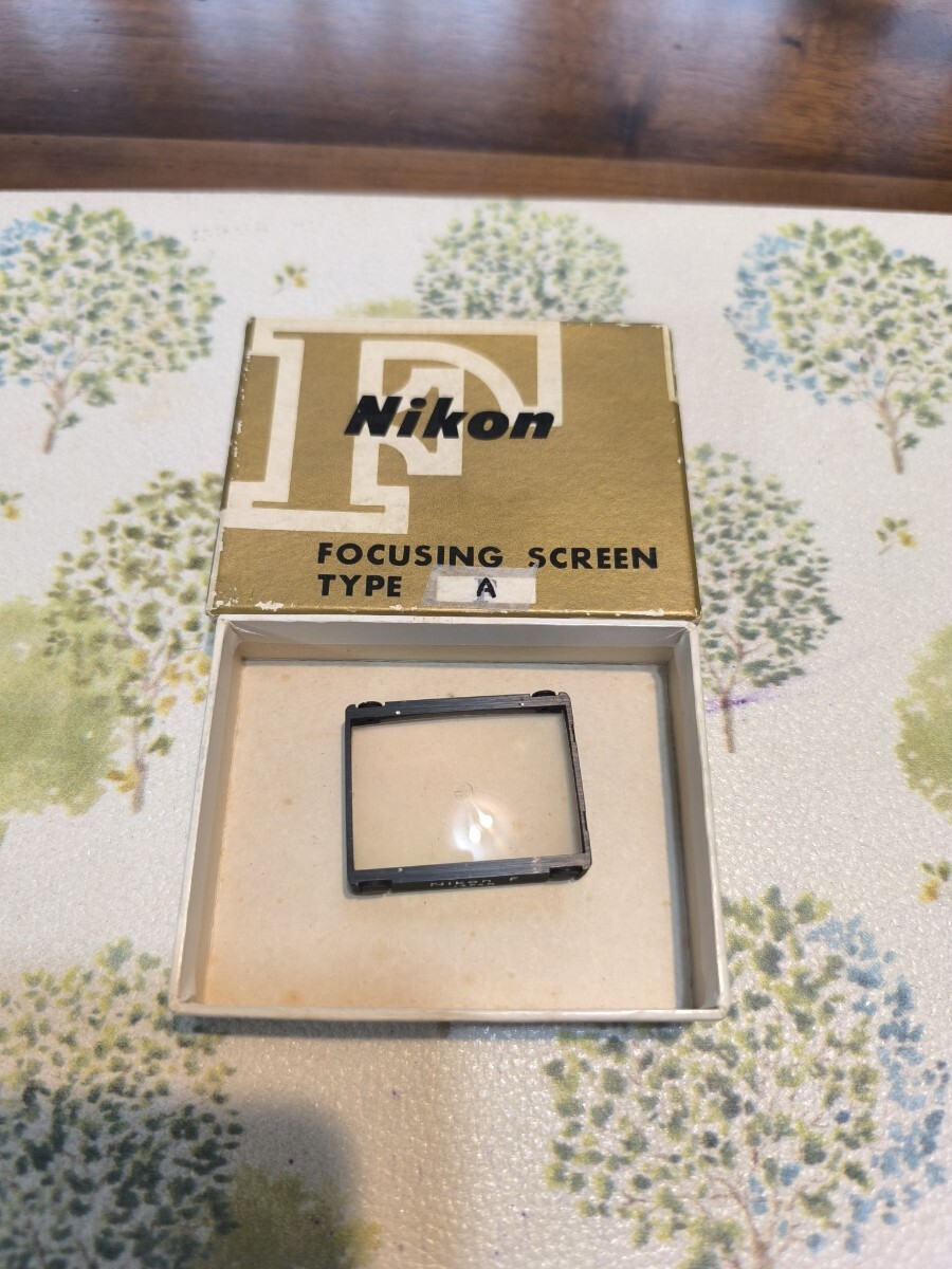 珍品 Nikon F、F2用 最初期型 スクリーンA　元箱付き