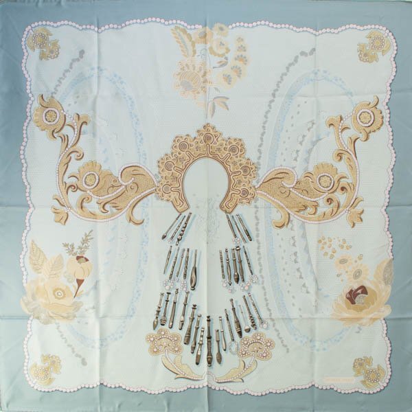 HERMES エルメス カレ 90 シルク100％ スカーフ Doigts de Fee 妖精の指 #37951YR