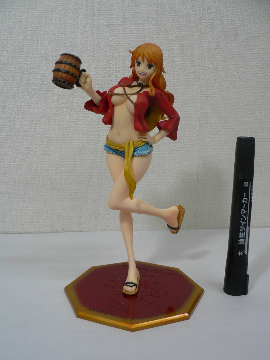 箱欠 フィギュア 『ナミ MUGIWARA ver.2 (KANPAI!!)』ワンピース Portrait.Of.Pirates P.O.P LIMITED EDITION / F102