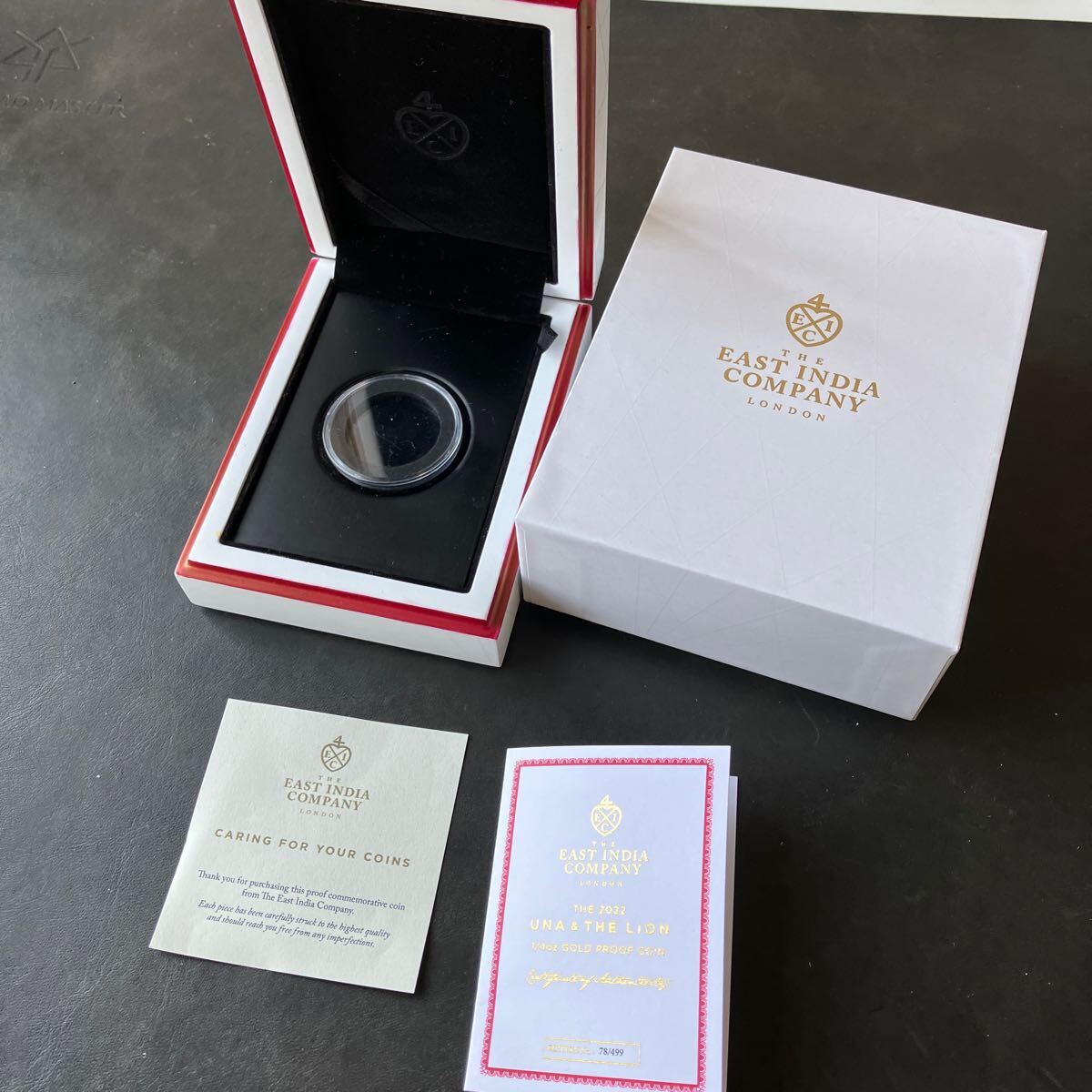 【ケースのみ】2022年　ウナとライオン 希少 銀貨 透明ケース　ケースのみ　箱付き　箱汚れあり　美品★5