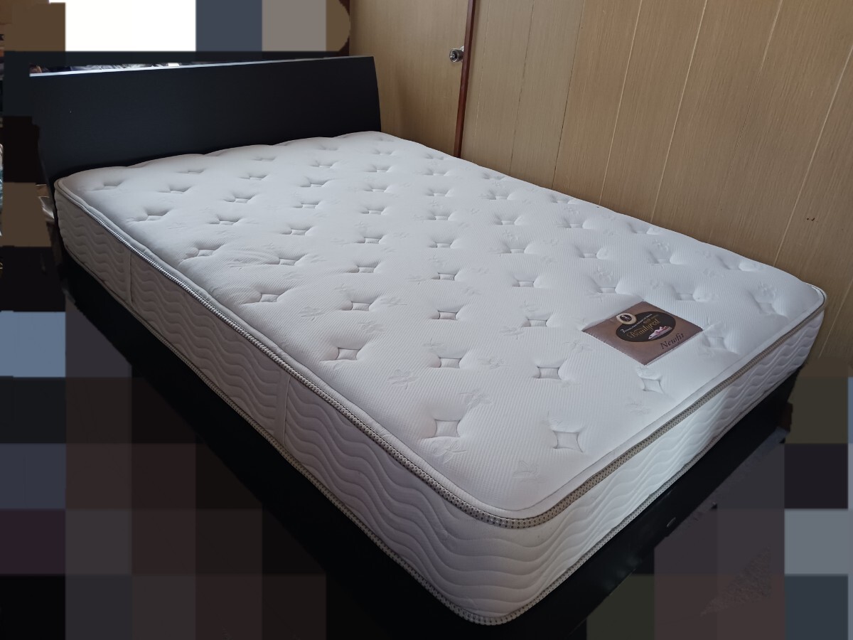 シモンズ ダブルベッド ビューティレスト Simmons ベッドフレーム+マットレスセット NEWFIT 袖出し付