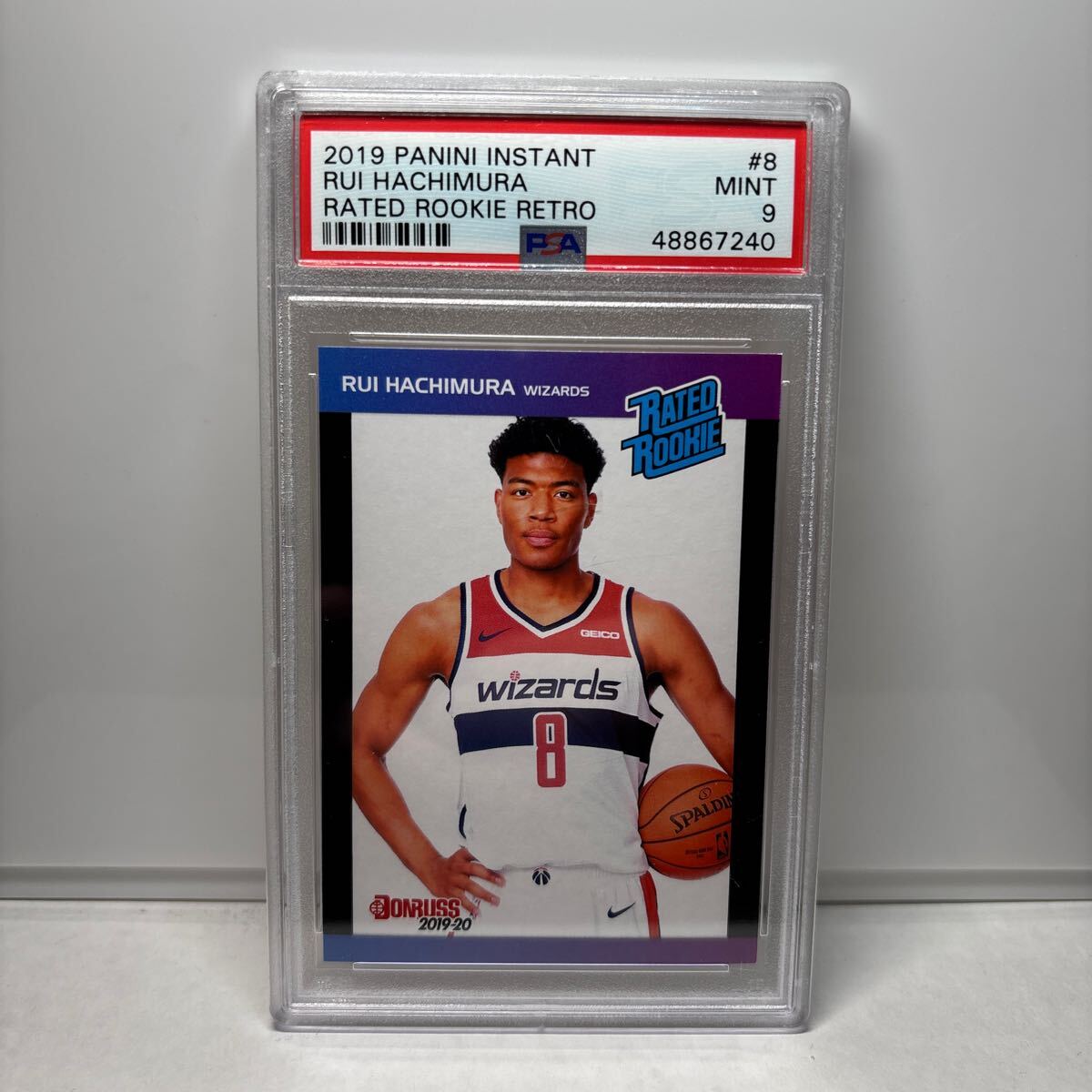 【 PSA 9 】 八村塁　Rui Hachimura /3431 RC ルーキーカード 2019-20 Panini Instant NBA